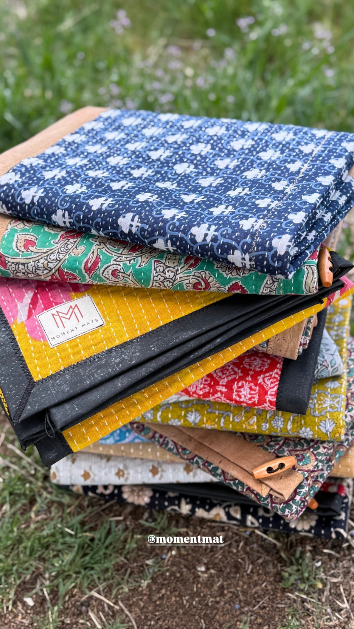 (sold) RED GEOMETRIC SARI with UNIQUE PATCHWORK & NATURAL CORK