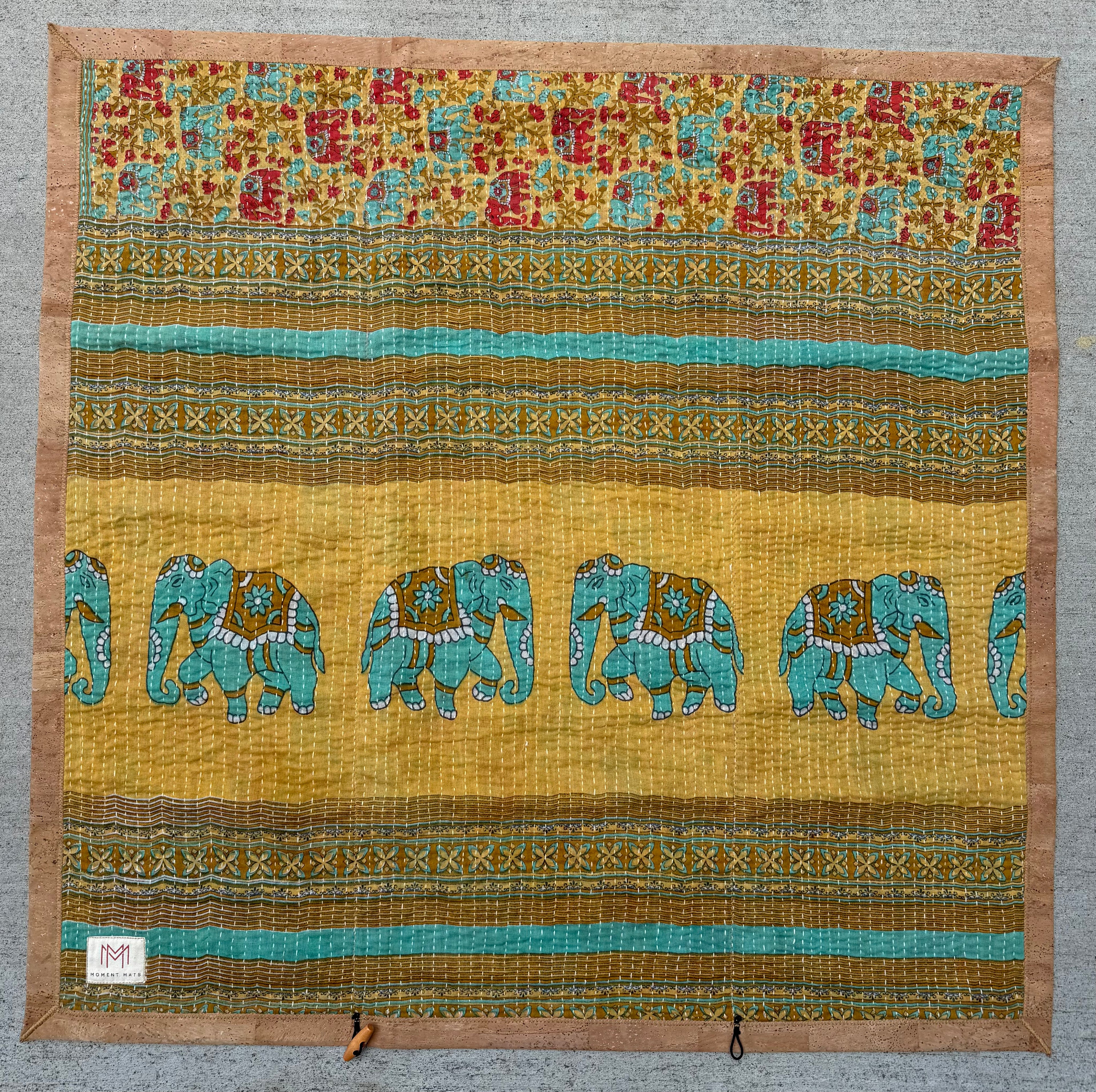 (sold) ELEPHANT SARI with NATURAL CORK