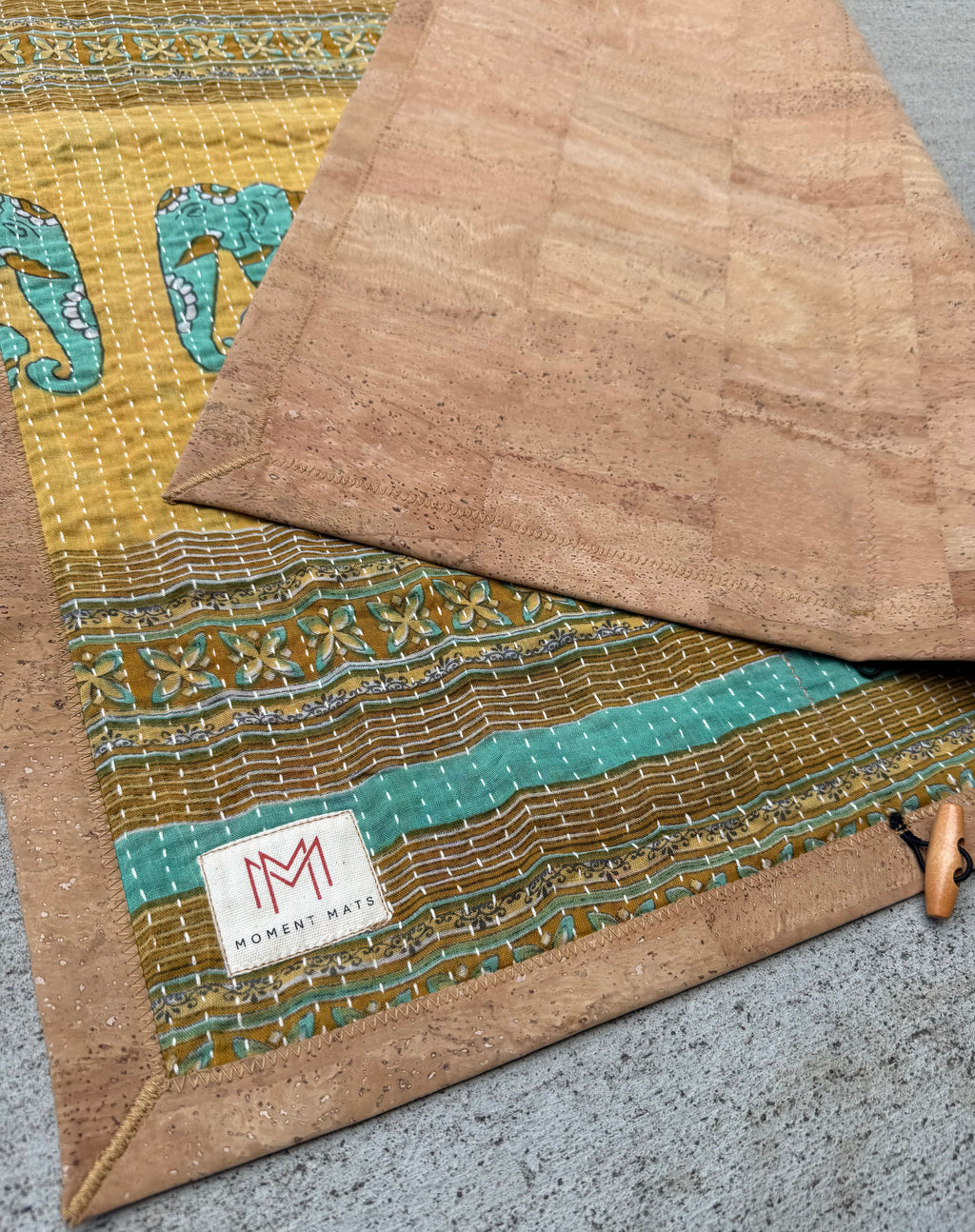 (sold) ELEPHANT SARI with NATURAL CORK