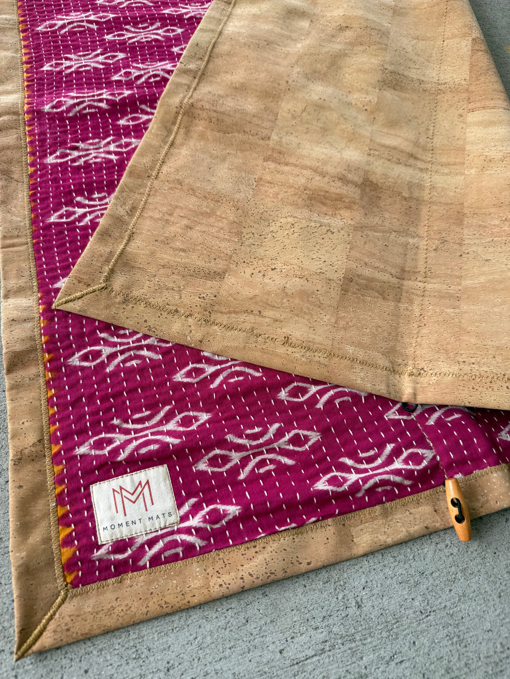 HOT PINK SARI with NATURAL CORK