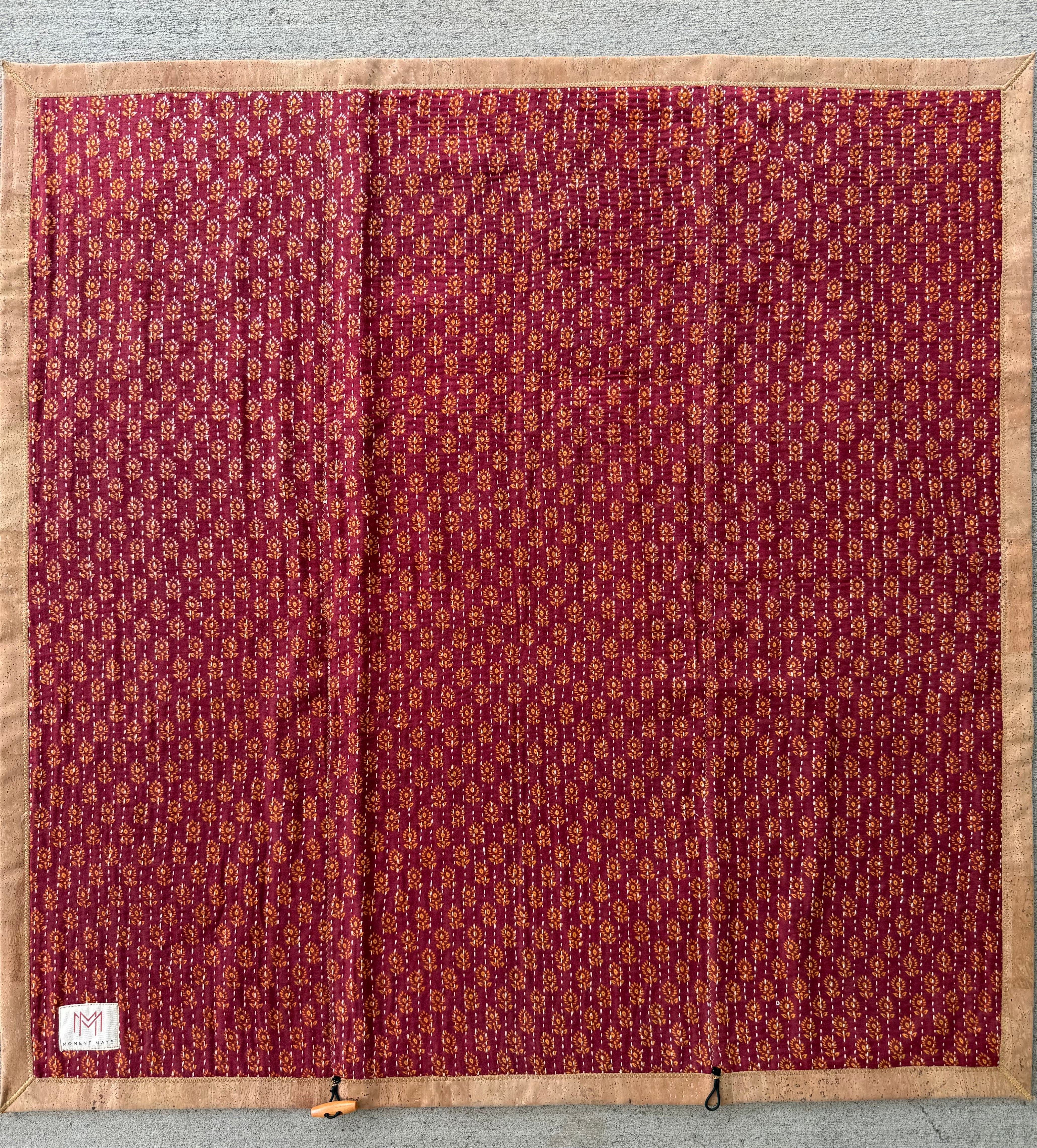 BURNT RED SARI with NATURAL CORK
