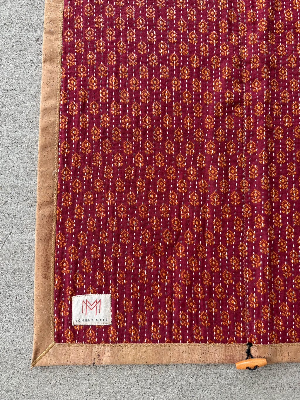 (sold) BURNT RED SARI with NATURAL CORK