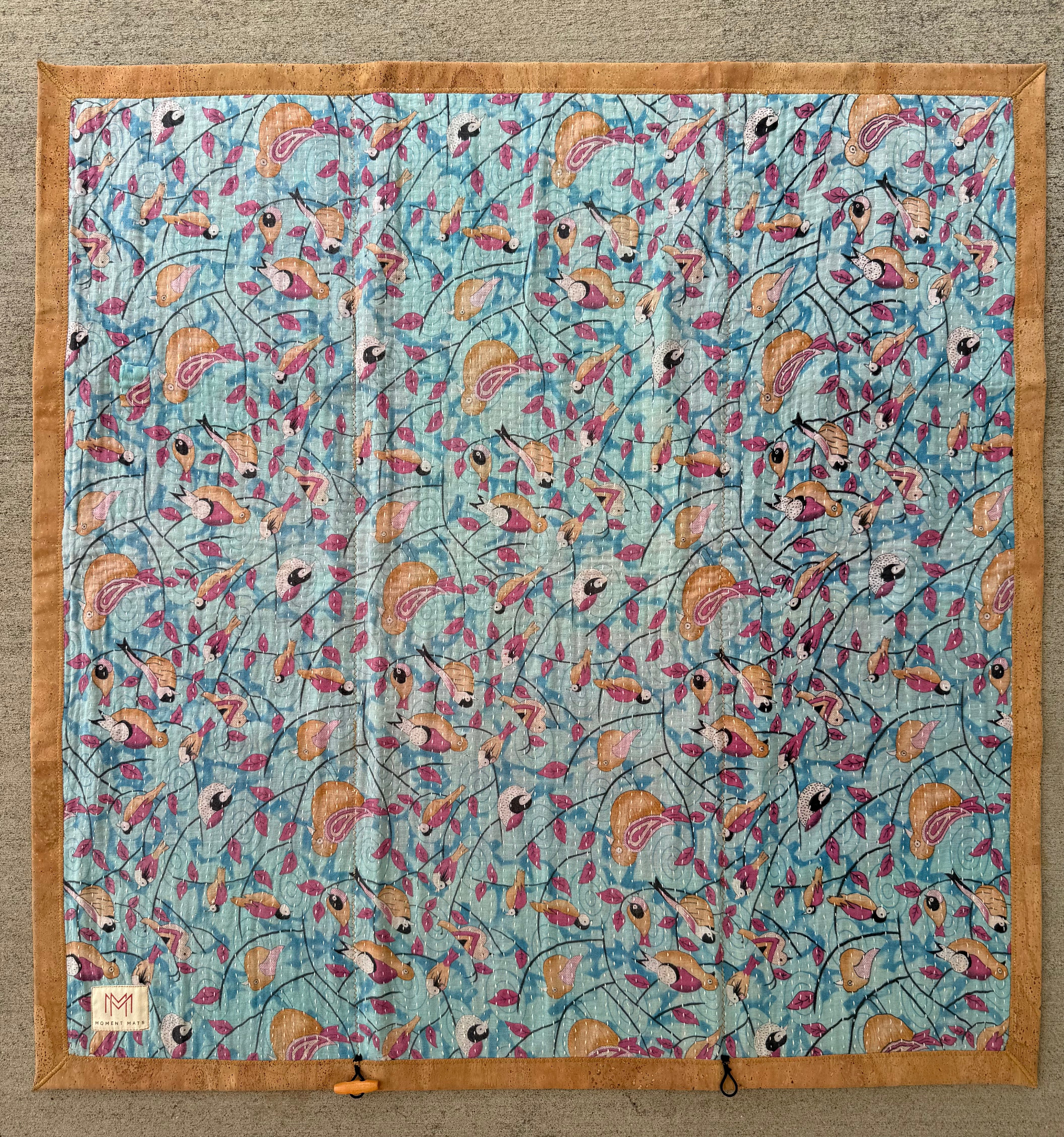BLUE BIRD SARI with NATURAL CORK