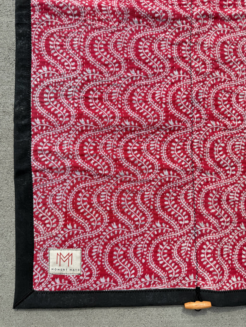 RED VINE SARI with UNIQUE PATCHWORK & PREMIUM BLACK CORK