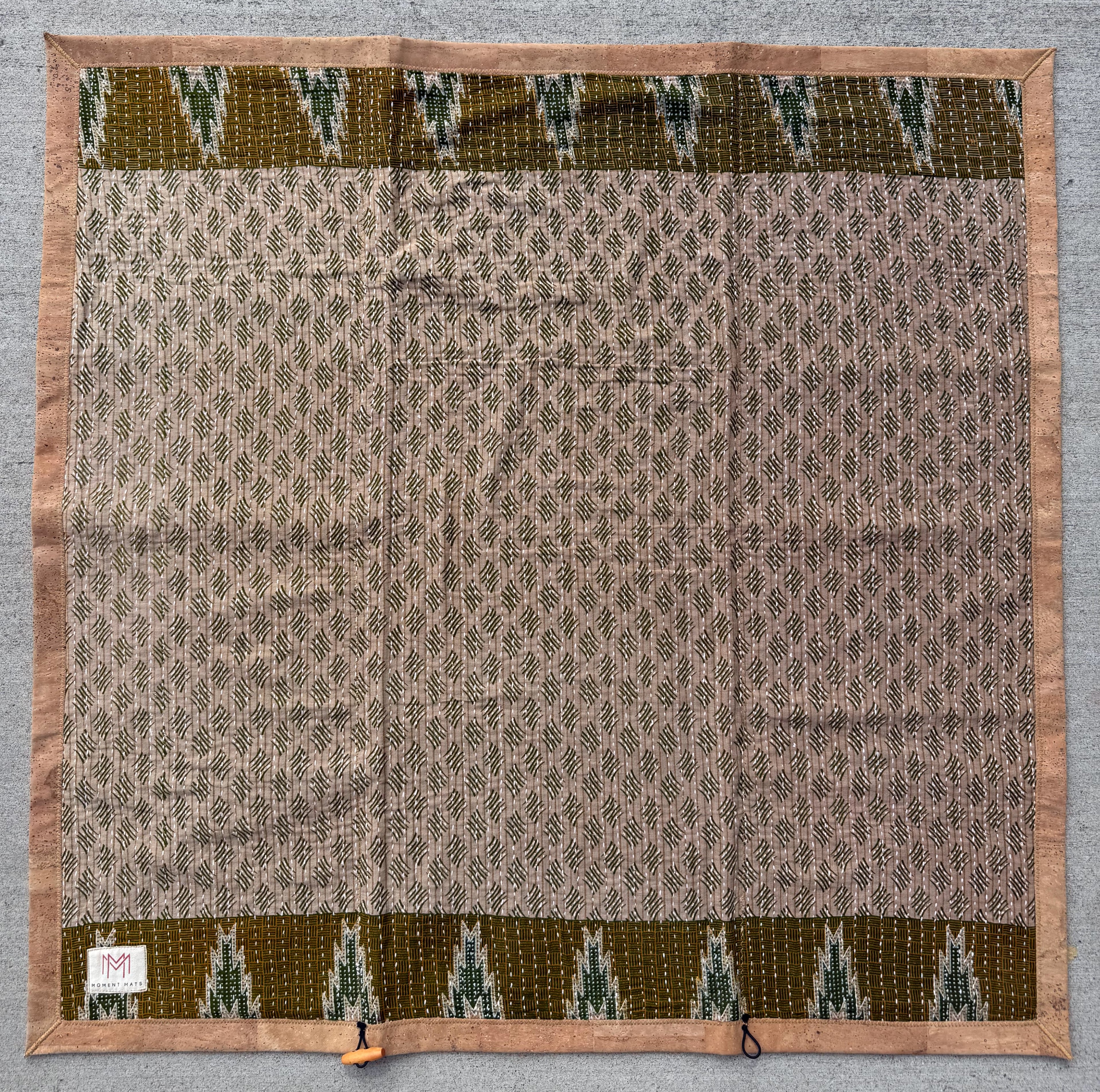 (sold) GRASS SARI with NATURAL CORK