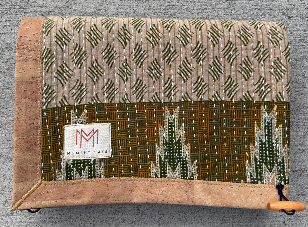 (sold) GRASS SARI with NATURAL CORK